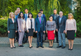 
 19-20 сентября 2018 г. Фонд принял представителей
Агентства социального страхования и пенсий при Правительстве Республики
Таджикистан, Министерства финансов Республики Таджикистан и сотрудников проекта
Европейского союза «Техническая помощь в поддержку пенсионной реформы в
Таджикистане»  